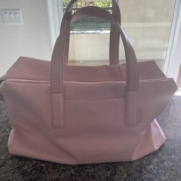 Away Bags Like New Pink Leather Away Travel Bag Poshmark